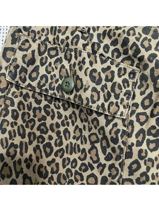 NWT ~ R13 Wide Leg Utility Pant in Leopard  Size 26 - Picture 4 of 8